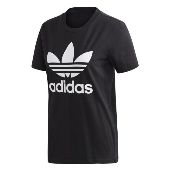 Футболка Adidas Trefoil Tee W Black / White 92% хлопок / 8% эластан