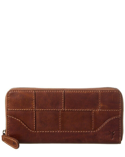 Frye Melissa Zip Leather Wallet Women's Brown