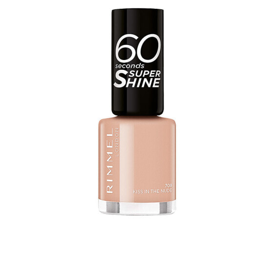 60 SECONDS SUPER SHINE nail polish #708-kiss in the nude 8 ml