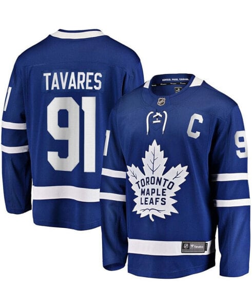 Men's John Tavares Blue Toronto Maple Leafs Home Captain Premier Breakaway Player Jersey