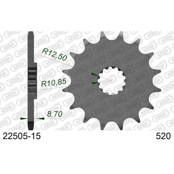 AFAM 22505 Front Sprocket