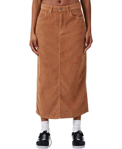 Women's Cord Maxi Skirt