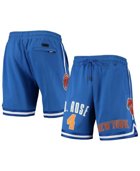 Men's Derrick Rose Blue New York Knicks Player Replica Shorts