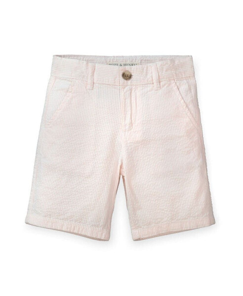 Toddler Boys Organic Cotton Seersucker Short