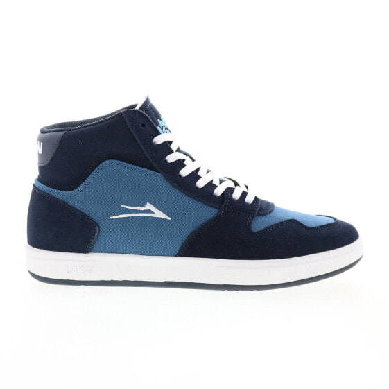 Lakai Villa MS4230140B00 Mens Blue Suede Skate Inspired Sneakers Shoes