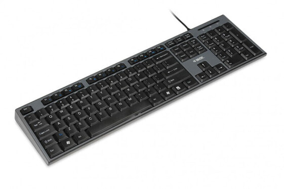 iBOX IKMS606 - Стандартная клавиатура с мембраной и мышью, USB, QWERTY, черная, в комплекте