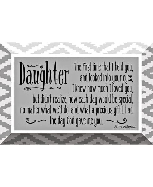 Daughter Glass Plaque with Easel, 6" x 4"