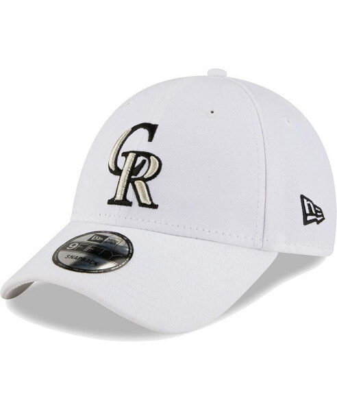 Men's White Colorado Rockies League II 9FORTY Adjustable Hat