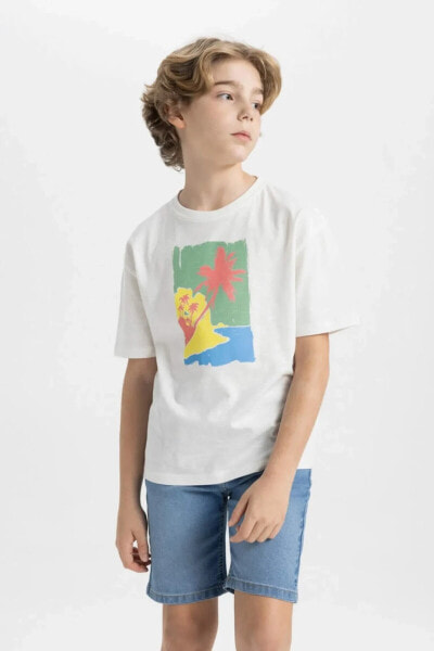 Erkek Çocuk T-shirt C4046a8/wt34 Whıte