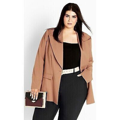 CITY CHIC | Women's Plus Size Sloane Jacket - caramel - 20W