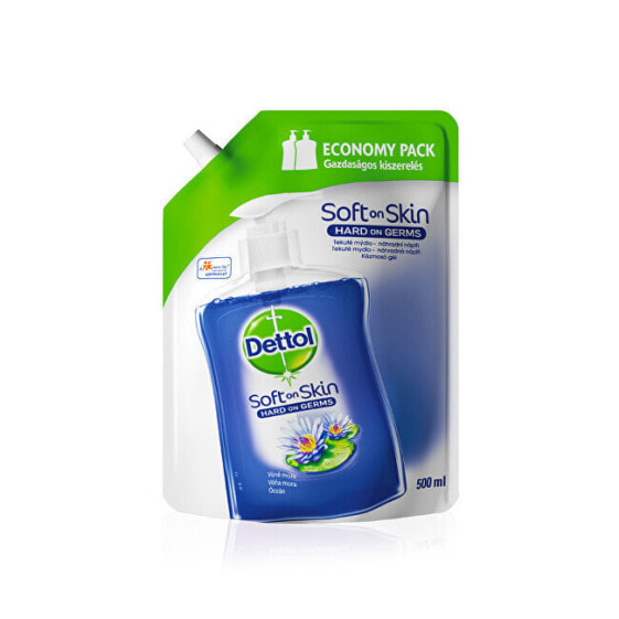 Dettol Soft On Skin Sea Liquid Soap Жидкое мыло с ароматом моря Сменный блок 500 мл