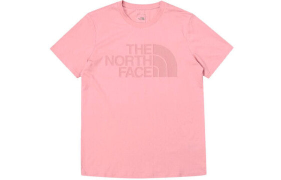 THE NORTH FACE 经典款Logo印花纯色短袖T恤 男女同款 粉色 / Футболка THE NORTH FACE LogoT 4NFO-ZCF