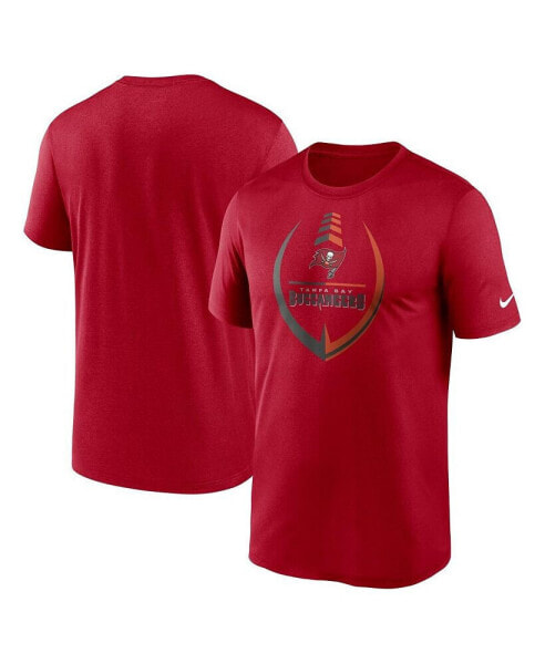 Men's Red Tampa Bay Buccaneers Icon Legend Performance T-shirt