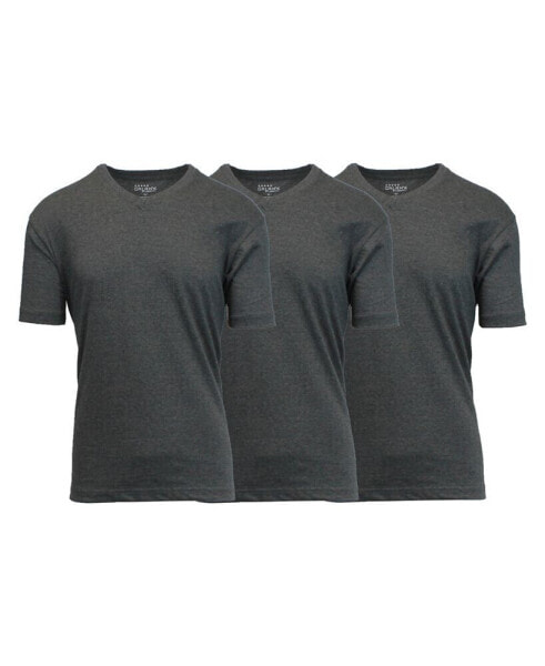 Men's Short Sleeve V-Neck T-shirt, Pack of 3