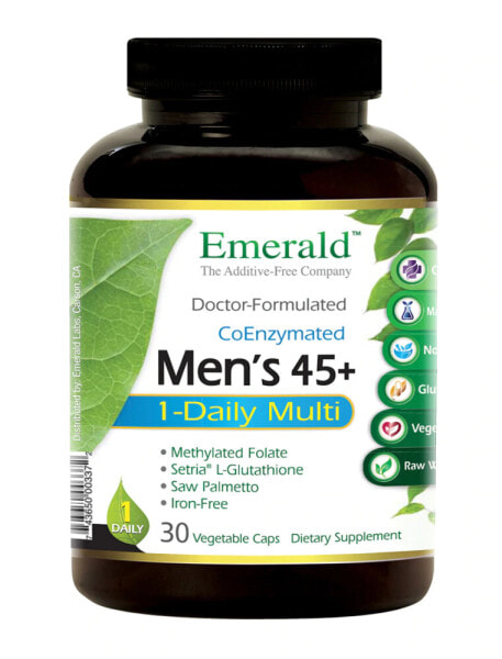 Emerald Labs Men's 45+ 1-Daily Multi Мультивитамины для мужчин 45+ 30 капсул