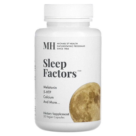Витамины для здорового сна Michael's Naturopathic Sleep Factors, 30 растительных капсул