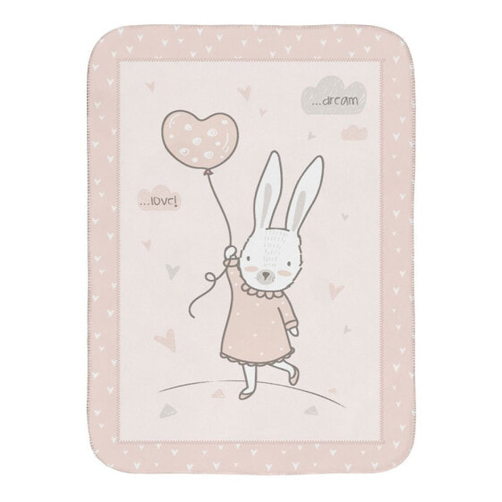 KIKKABOO Super Soft Baby Manta 80/110 cm Rabbits In Love