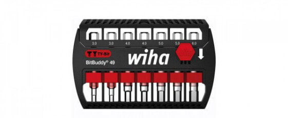 Wiha 42114 - 7 pc(s) - Hex (metric) - 2x TY-Bit 49 mm - Internal hexagon: SW3 - Bit length: 49mm 2x TY-Bit 49 mm - Internal hexagon: SW4,... - 131 g