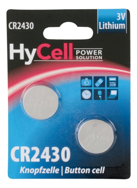 HyCell 5020172 - Single-use battery - CR2430 - Lithium - 3 V - 2 pc(s) - Silver