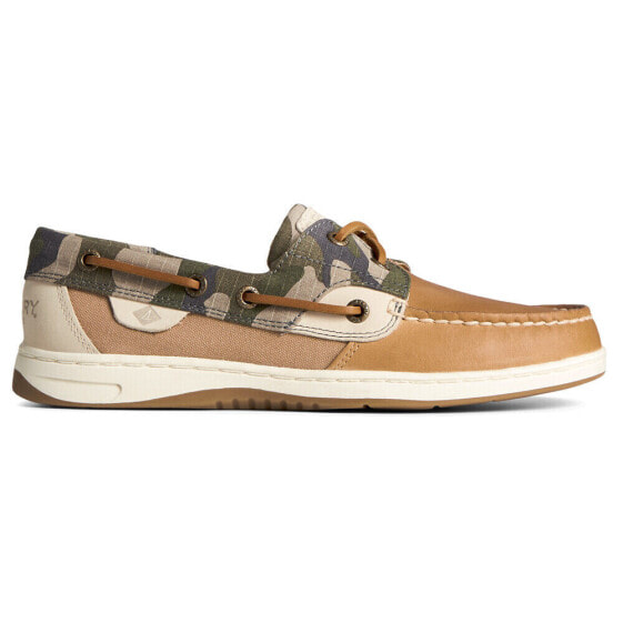 Sperry Bluefish Camouflage Boat Womens Brown Flats Casual STS86718