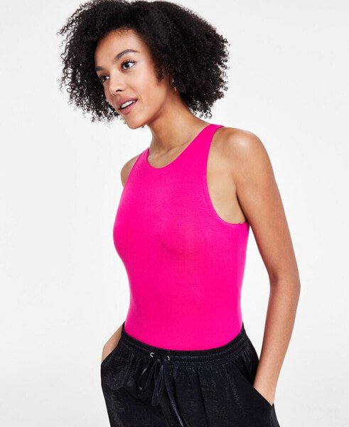 Crewneck Sleeveless Jersey Bodysuit, Created for Macy's