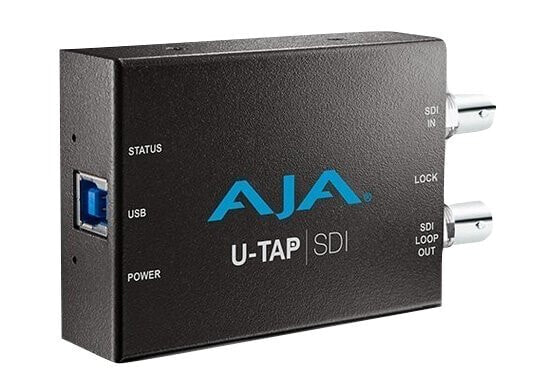 AJA U-TAP SDI - USB 3.2 Gen 1 (3.1 Gen 1) - 1920 x 1080 pixels - Power - Status - 240p - 360p - 480p - 525i - 540p - 576p - 625i - 720p - 1080i - 1080p - 48 kHz - 24 Kbit/s