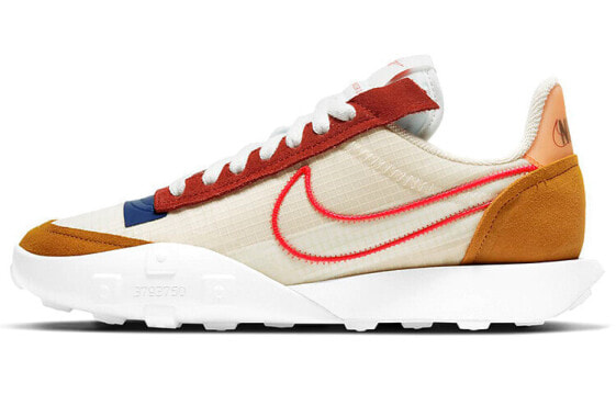 Кроссовки Nike Waffle Racer 2X низкие женские 米黄红