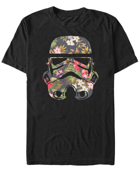 Men's Star Wars Tropical Stormtrooper Floral Print Short Sleeve T-shirt