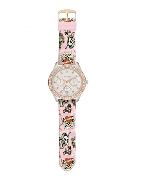 Часы Ed Hardy Quartz Pink Siliconeять 38mm