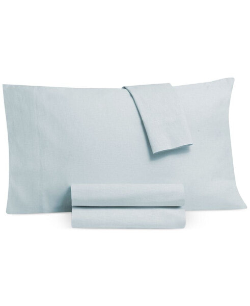 Cotton Linen Look 4-Pc. Sheet Set, Queen