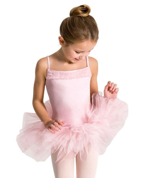 Платье для малышей Capezio Big Girls Ruffle Yoke Tutu Dress