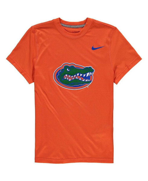 Big Boys Orange Florida Gators Logo Legend Dri-FIT T-shirt