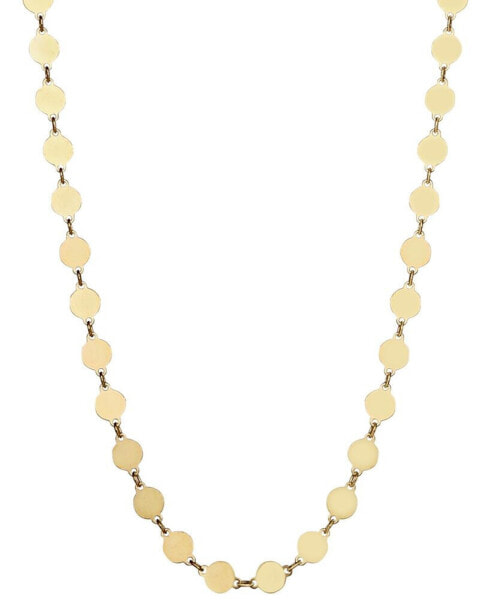 Polished Disc Link 18" Chain Necklace, Created for Macy's