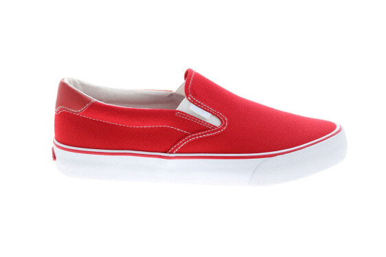 Lugz Bandit WBANDIC-637 Womens Red Canvas Slip On Lifestyle Sneakers Shoes 11