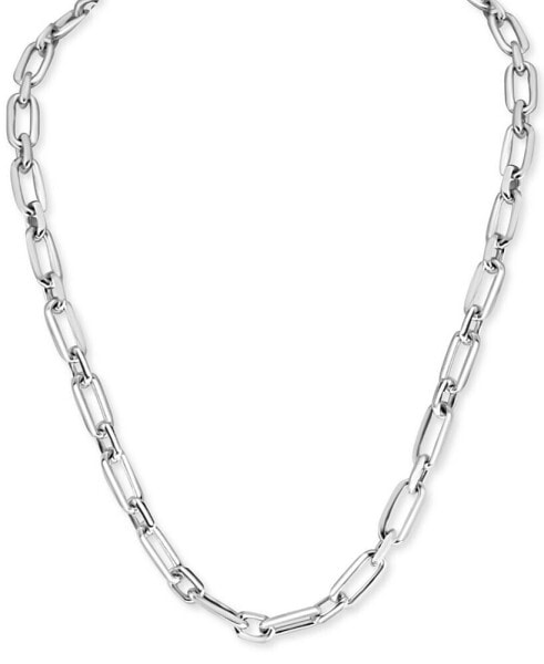 EFFY® Men's Large Oval Link 22" Chain Necklace in Sterling Silver