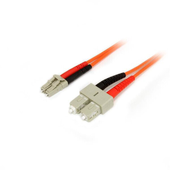 StarTech.com Fiber Optic Cable - Multimode Duplex 50/125 - LSZH - LC/SC - 1 m - 1 m - OM2 - LC - SC