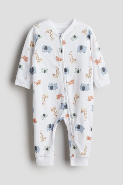 Patterned Pajama Jumpsuit