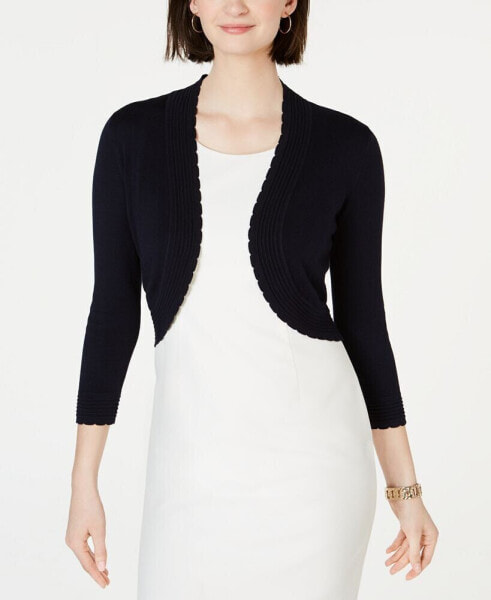 Open-Front Cropped Cardigan