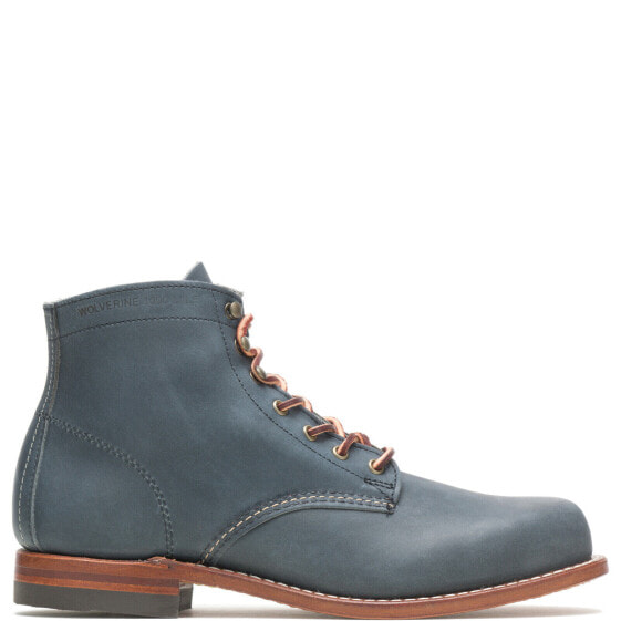 Wolverine 1000 Mile Original W990137 Mens Blue Leather Casual Dress Boots