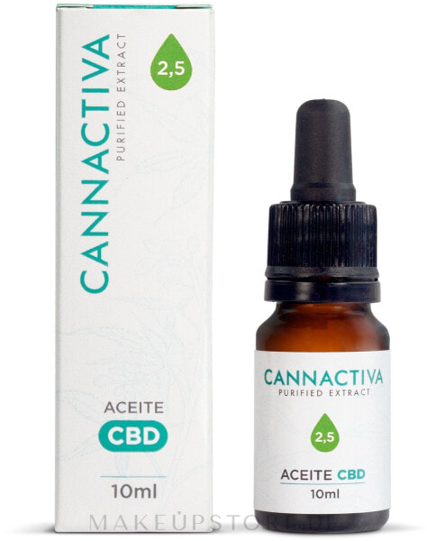 Hanföl 2,5% - Cannactiva Purified CBD Oil 2,5% 10 ml