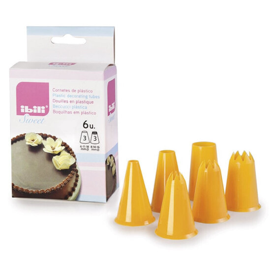 IBILI Set of plastic nozzles 6 pieces