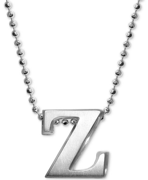 Alex Woo little Letter by Initial Pendant Necklace in Sterling Silver