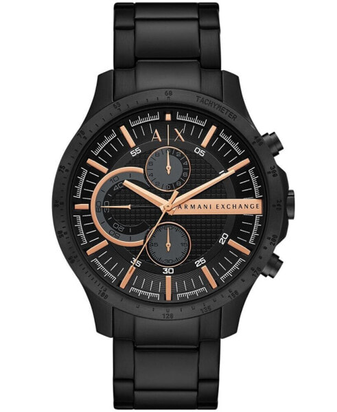 Men's Chronograph in Black Plated Stainless Steel Bracelet Watch 46mm