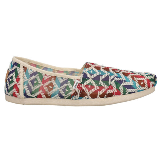 TOMS Alpargata Graphic Slip On Womens Multi Flats Casual 10017822T