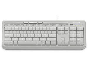 Wired Keyboard 600 - Wired - USB - White
