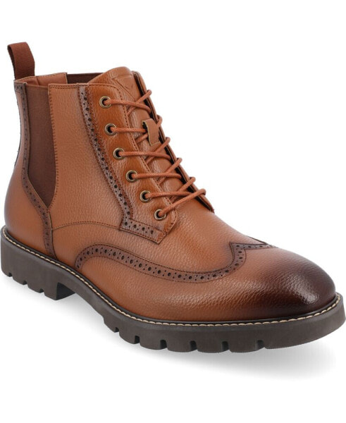 Men's Bowman Tru Comfort Foam Wingtip Lace-Up Ankle Boots