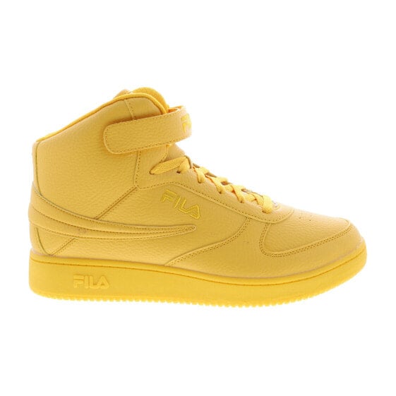 Fila A-High 1CM00540-701 Mens Yellow Leather Lifestyle Sneakers Shoes