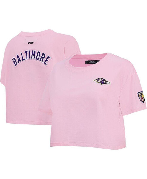 Топ Pro Standard Pink Baltimore Ravens Cropped
