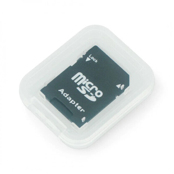 Case for SD memory card + adapter