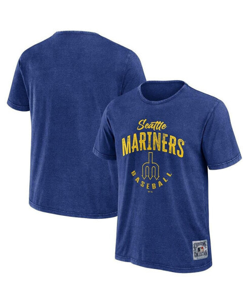 Men's Royal Seattle Mariners Cooperstown Collection Washed T-Shirt